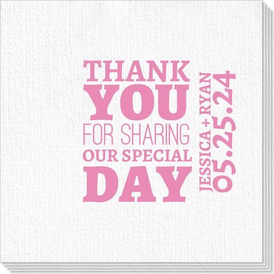 Sharing Our Special Day Deville Napkins